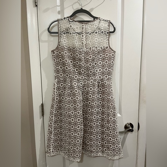 Calvin Klein Lace Over Crepe Sheath Dress - Picture 4 of 6